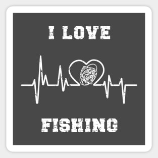 I love Fishing Sticker